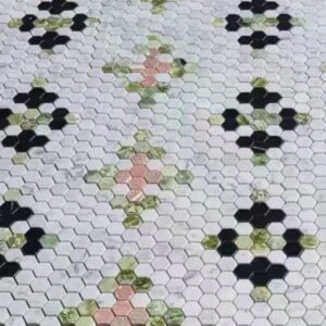 c31f79xp-carrara-white-marble-1-inch-hexagon-starlight-mosaic-tile-w-norwegian-rose-pink-polished_14